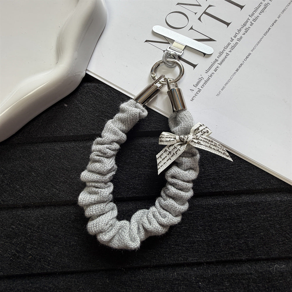 Dekorativer Scrunchie Schlüsselanhänger Halter Karnz