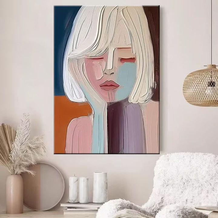 Abstrakte Porträt Leinwandkunst