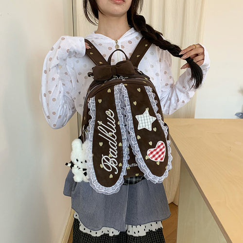 Dekorativer Mini-Rucksack mit Bunny-Ohren Karnz