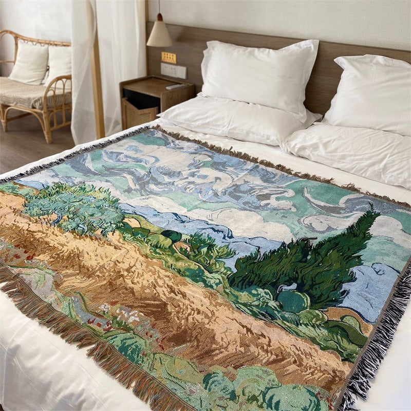 Künstlerischer Landschafts-Tapisserie-Wurf
