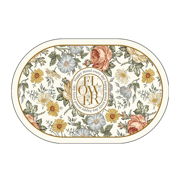Blumenmuster dekorative Bereichsmatte
