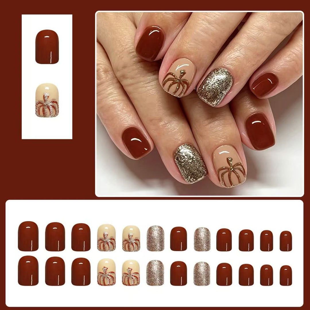 Dekorativer Press-On-Nagelset