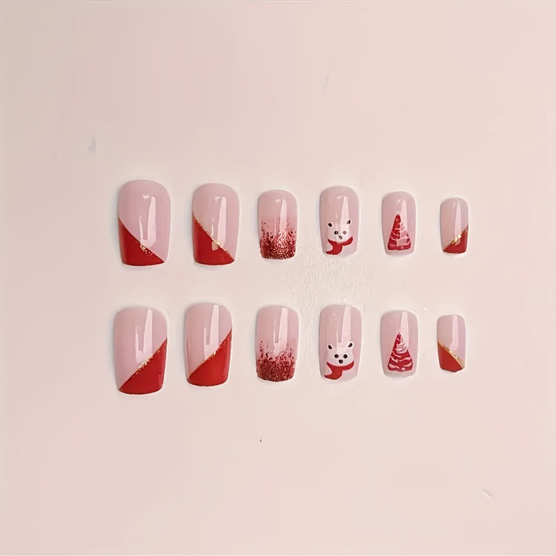 Festliche Winter-Themen-Nagelkunst