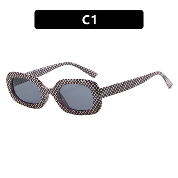 Damen oversized Sonnenbrille mit ausgefallenem Muster Karnz