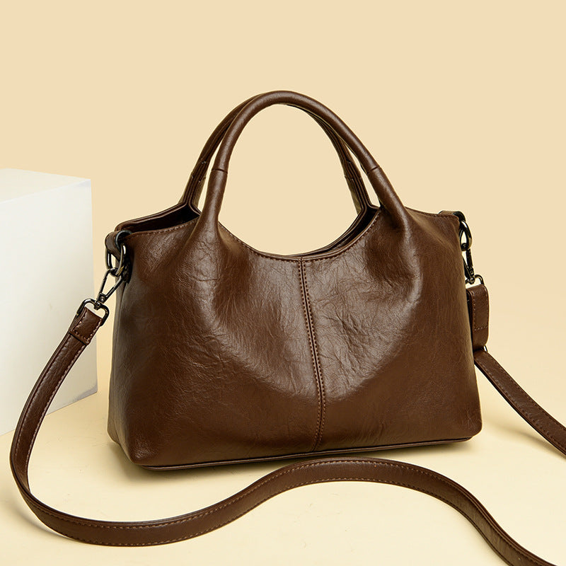 Klassische Kunstleder Handtasche Karnz