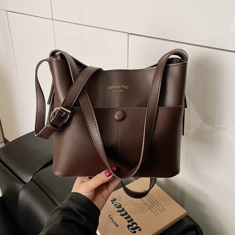 Minimalistische Leder Schultertasche