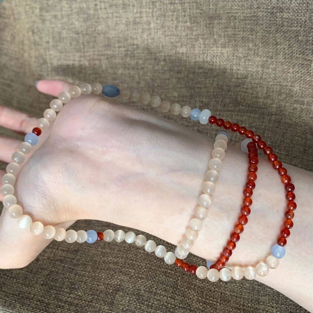 Handgefertigtes Edelstein-Stretch-Armband Karnz