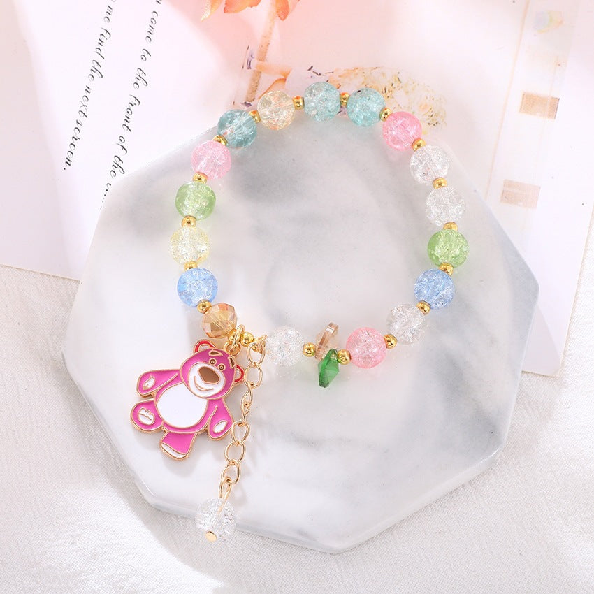 Verspieltes Armband mit Bunten Glasperlen Karnz