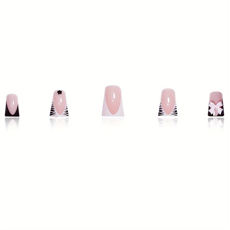 Künstlerische florale Nagelwraps Karnz