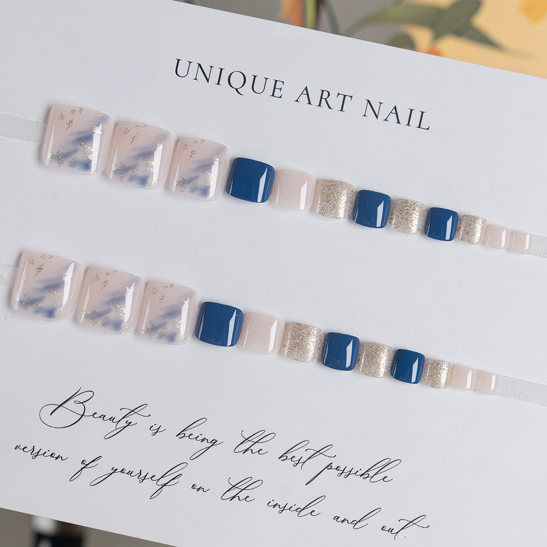 Artistisches Gel-Fußnagelkunst