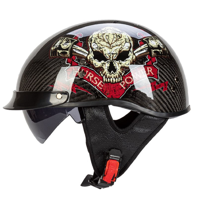 Grafisches Sicherheits-Schädel-Design Motorradhelm Karnz