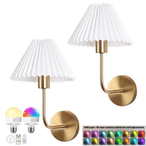 Dekorative Faltshade Wandlamp