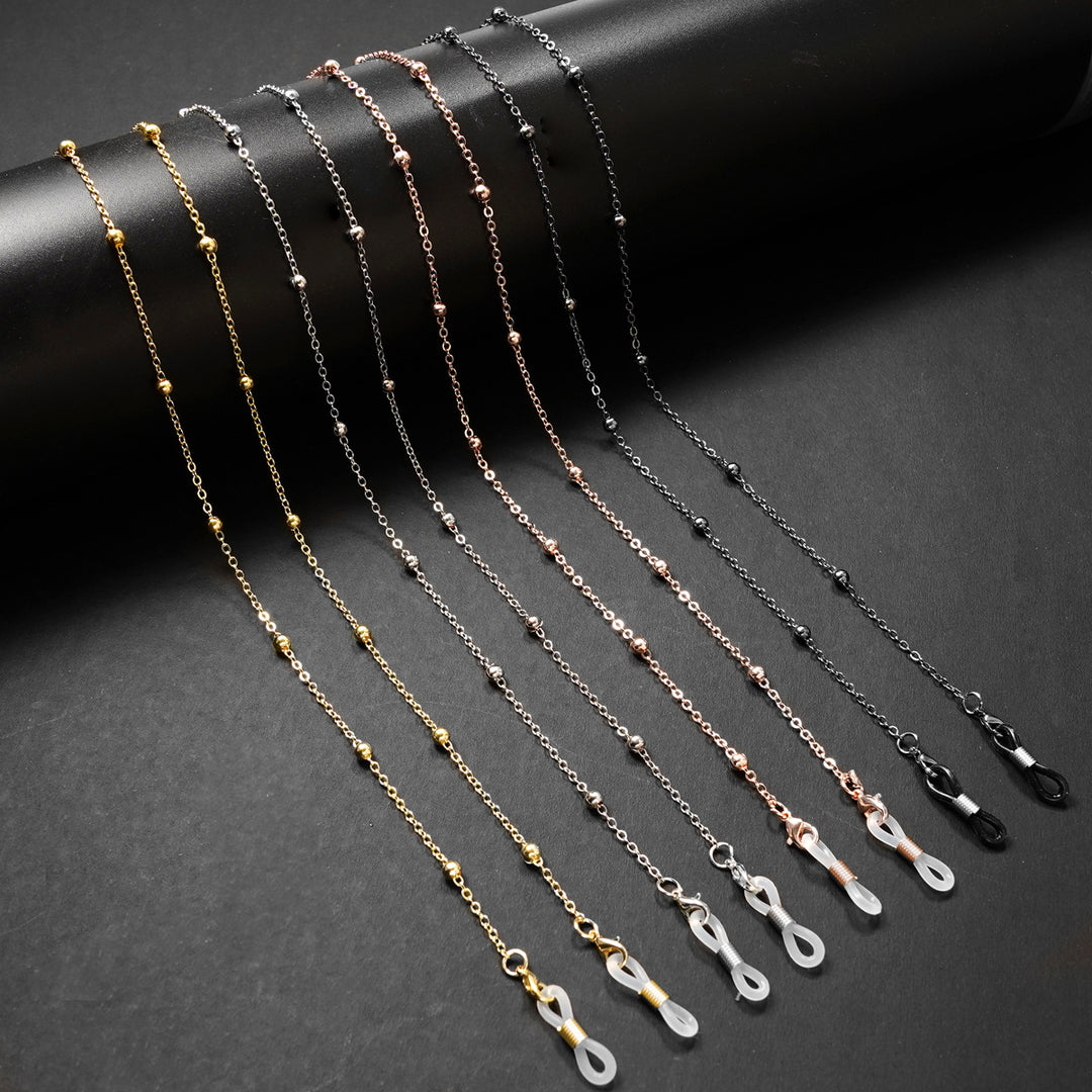 Premium Gold Beaded Brillen Kette Karnz