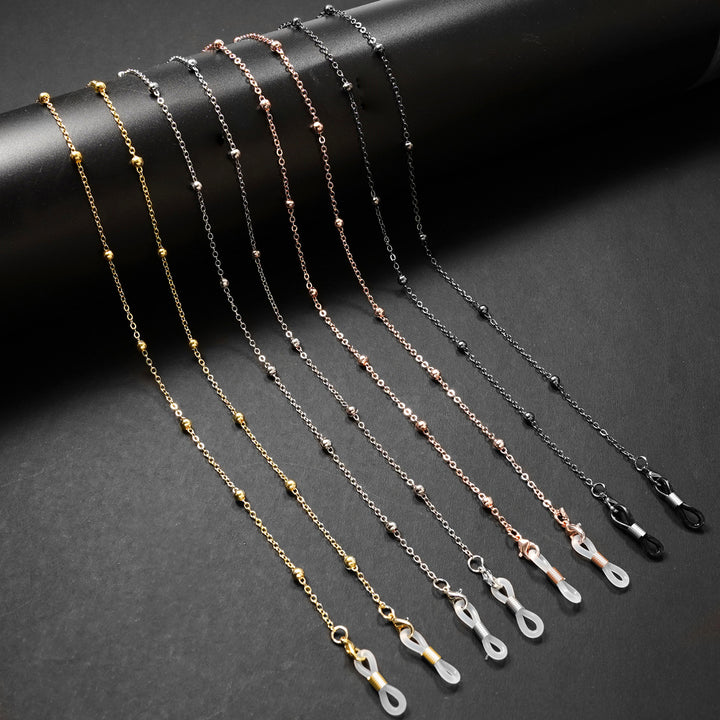 Premium Gold Beaded Brillen Kette Karnz