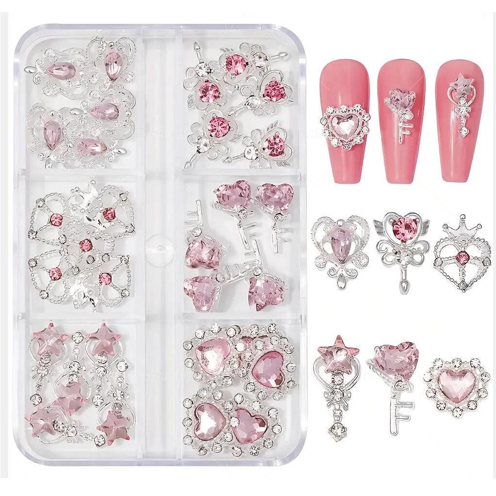 Dekorative Nagel Charms Set