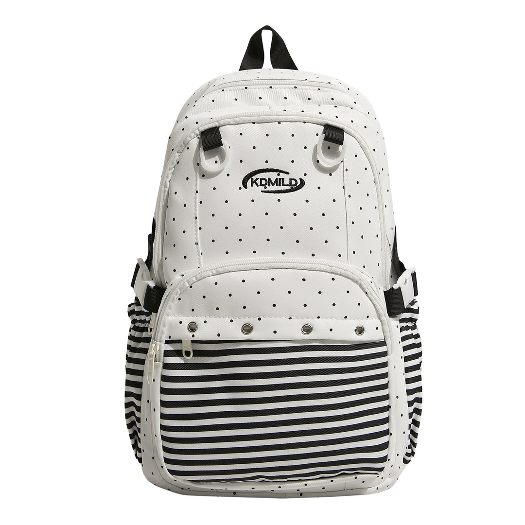 Vielseitiger Rucksack mit Punkte- und Streifendesign Karnz