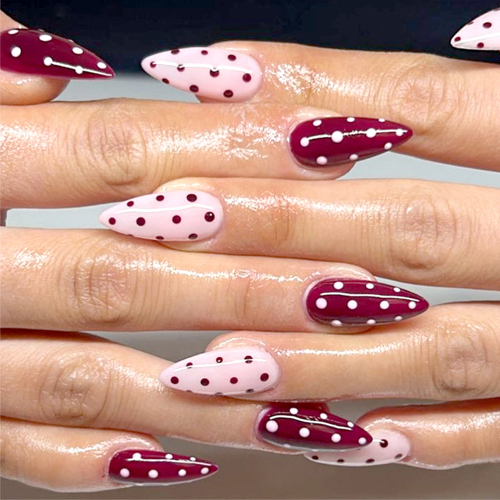 Polka Dot Nagelkunst Design Karnz