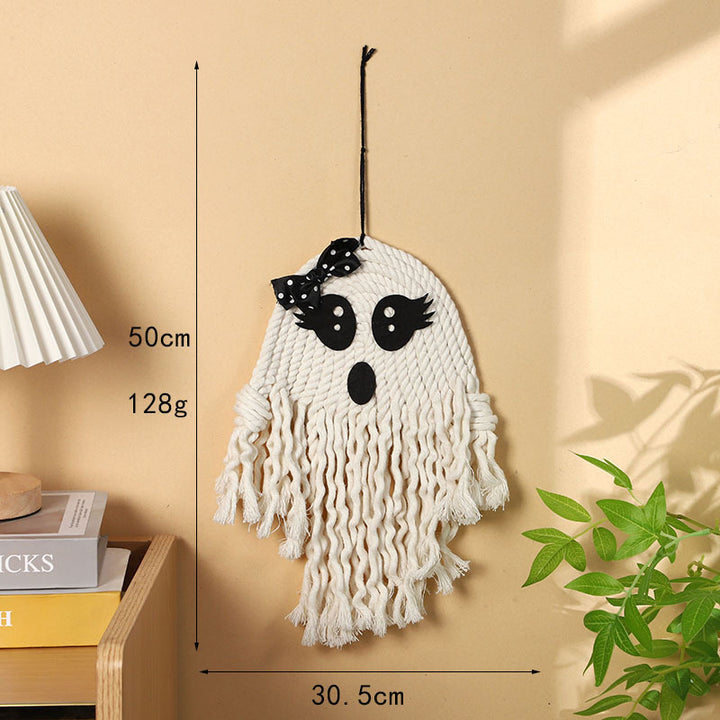 Ornamentale Makramee Wandbehang Karnz