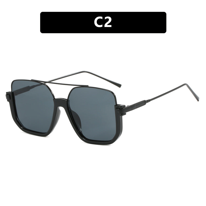Damen oversized Sonnenbrille mit trendigem quadratischen Rahmen und schützendem UV-Filter Karnz