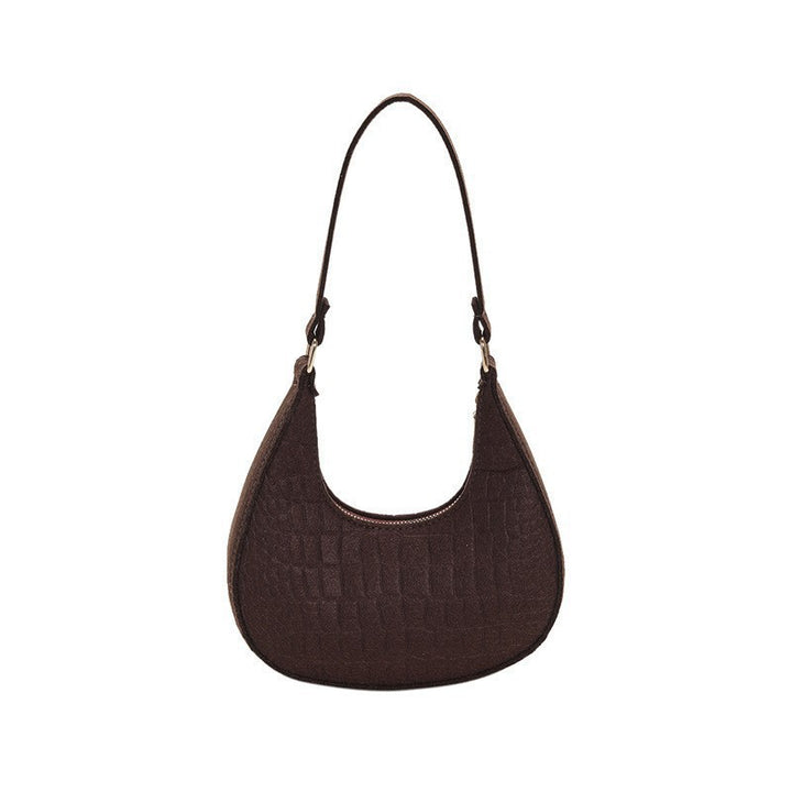 WoCrocodile-Textur Handheld Hobo Tasche Karnz