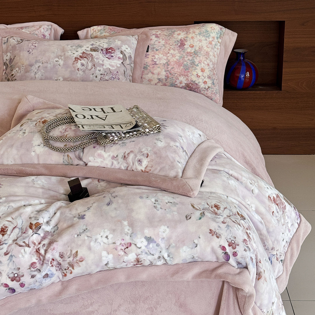 Bettbezug-Set mit feinem Paisley-Muster, Wendefunktion und weich angerautem Innenbezug