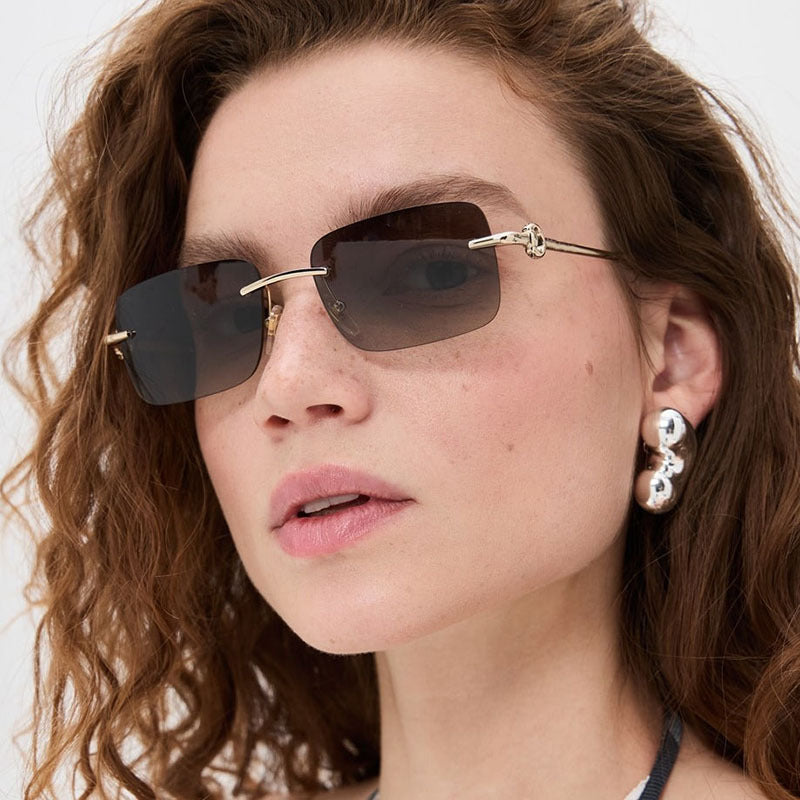 Damen modische geometrische Brille Karnz