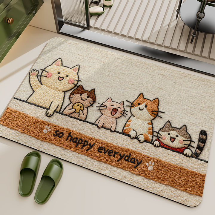 Verspielter tierisches Thema Teppich