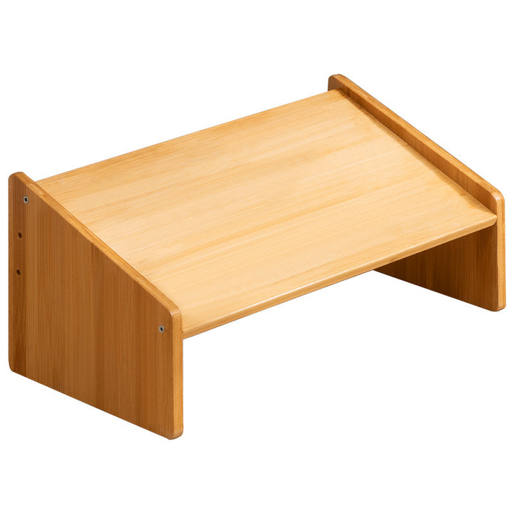 Höhenverstellbarer Fußhocker Aus Hochwertigem Holz Karnz