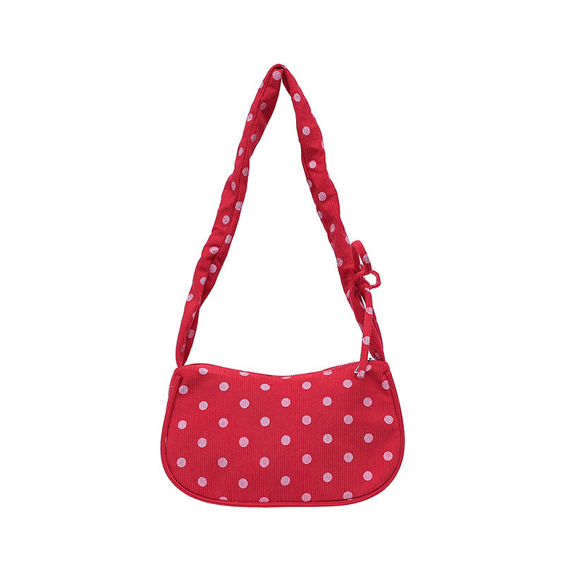 WoVintage Polka Dot Umhängetasche Karnz
