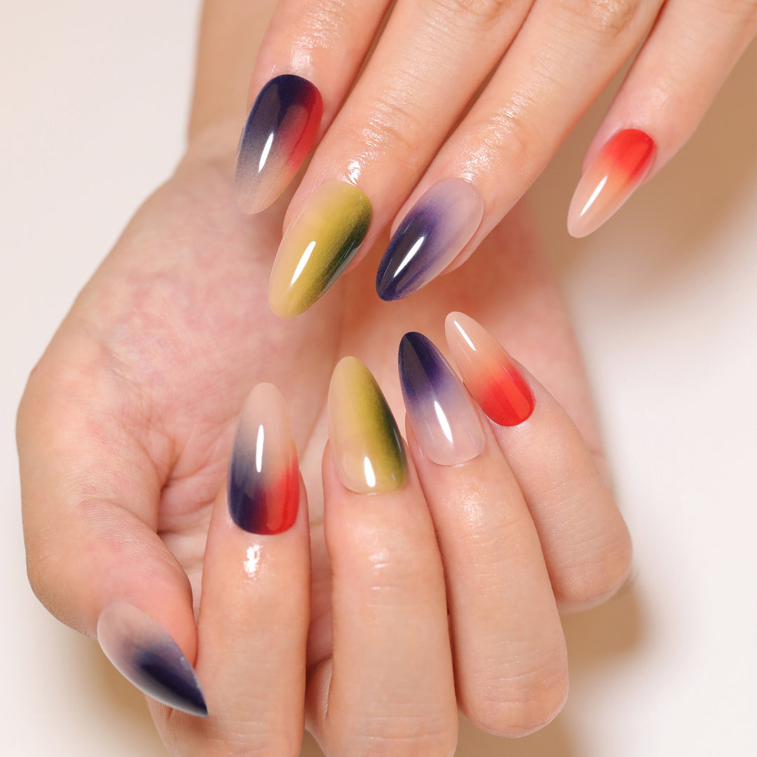 Künstliche Nagelkunst mit elegantem Farbverlauf Karnz