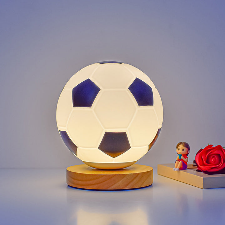 Fußballförmige Tischlampe