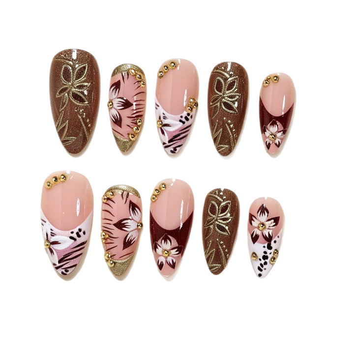 Künstlerisches Langes Stiletto-Nageldesign Karnz