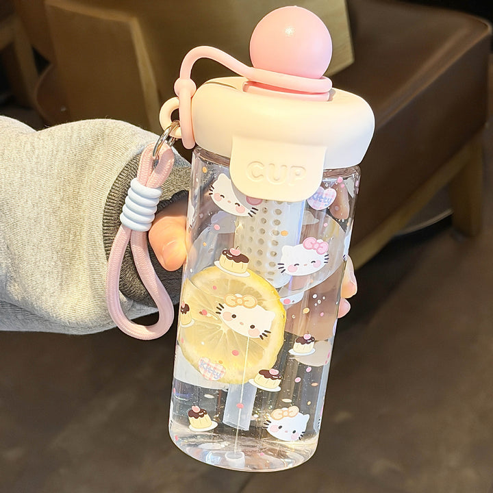Damen Trinkflasche mit süßen Tiermotiven Karnz