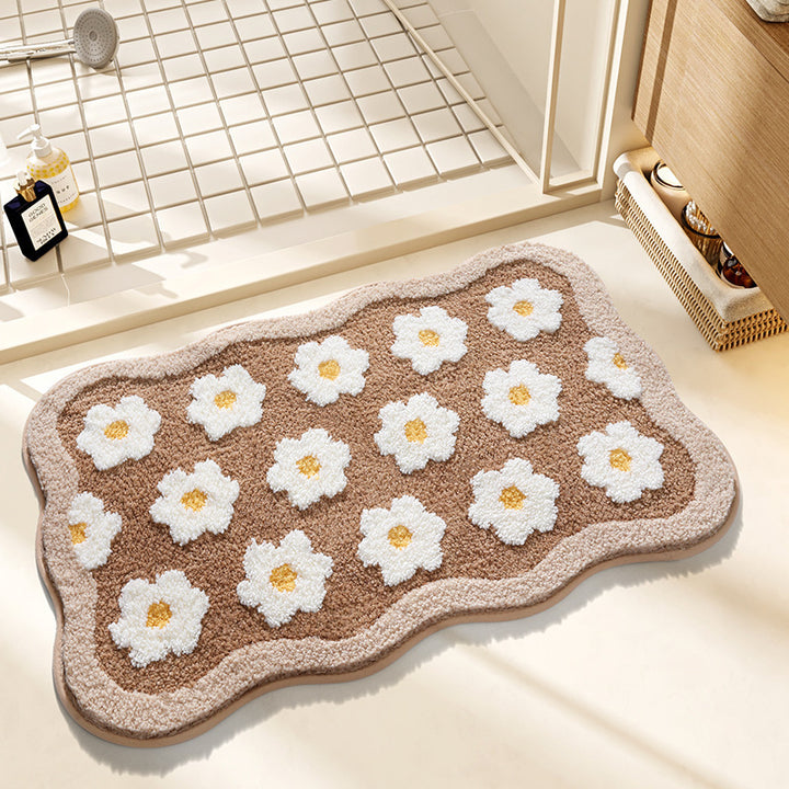 Plüsch Floral Design Badmatte Karnz