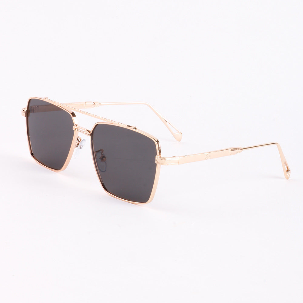 Damen oversized Sonnenbrille mit elegantem Metallrahmen Karnz