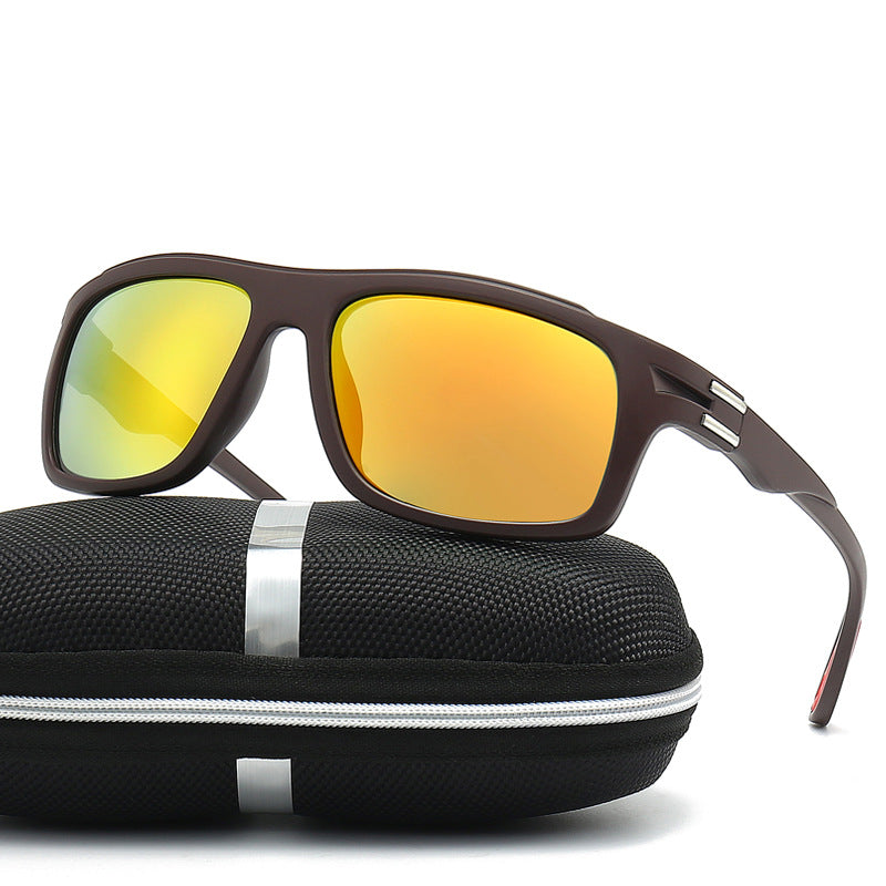 Herren Sportliche Sonnenbrille mit polarisierten Gläsern und stoßfestem Rahmen Karnz