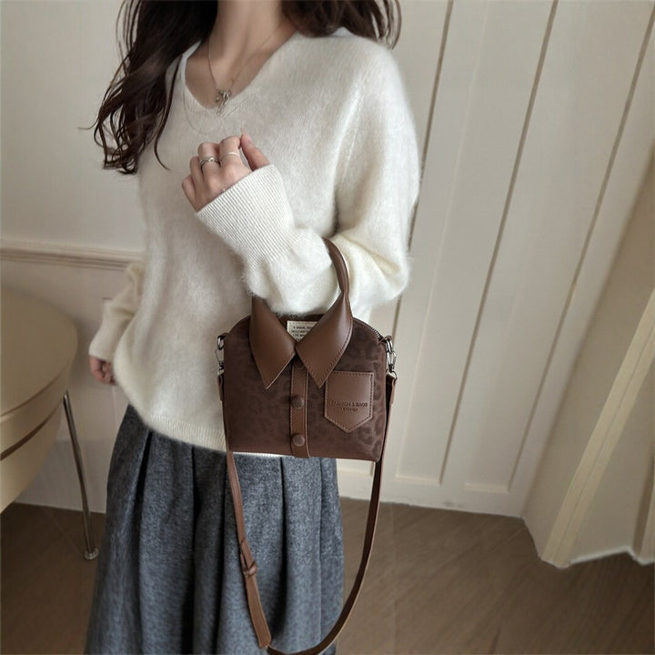 Stylische Tierdruck Top-Griff Handtasche