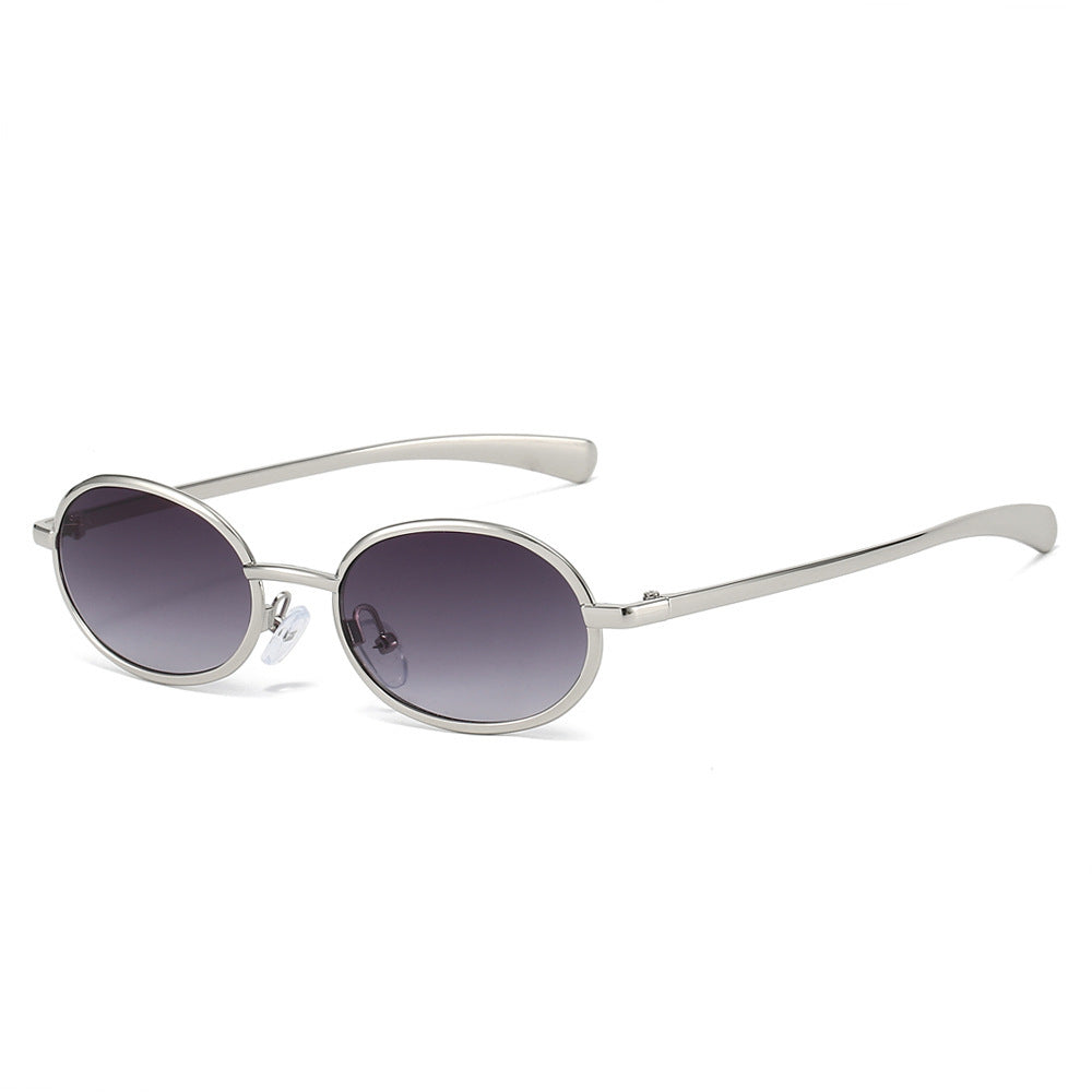 Stilvolle Retro-Oval-Sonnenbrille Karnz