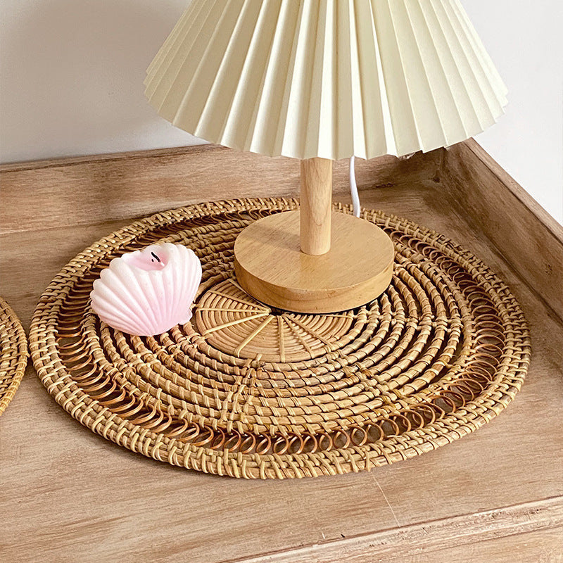 Damen Elegante handgewebte Rattanunterlage Karnz