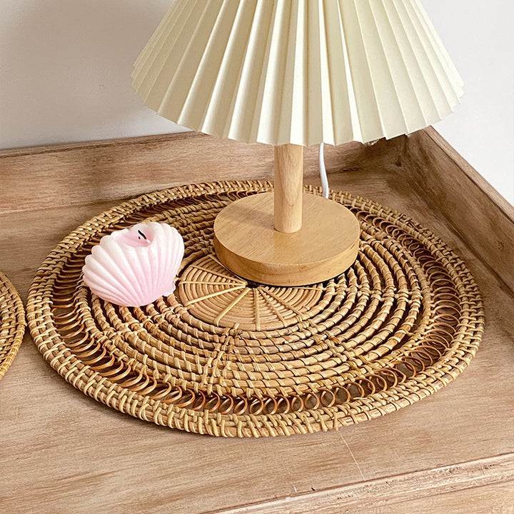 Damen Elegante handgewebte Rattanunterlage Karnz