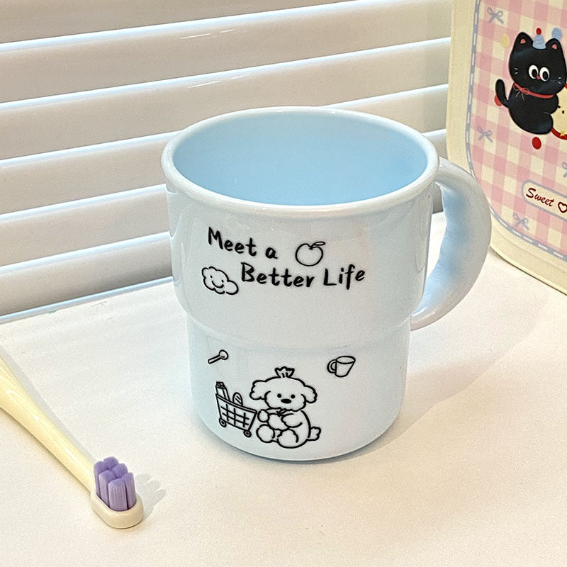 Keramiktasse mit Niedlichem Tiermotiv Karnz