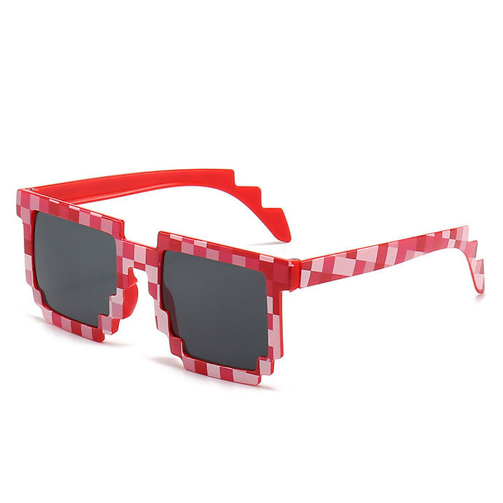 Pixelierte Design Quadrat Sonnenbrille