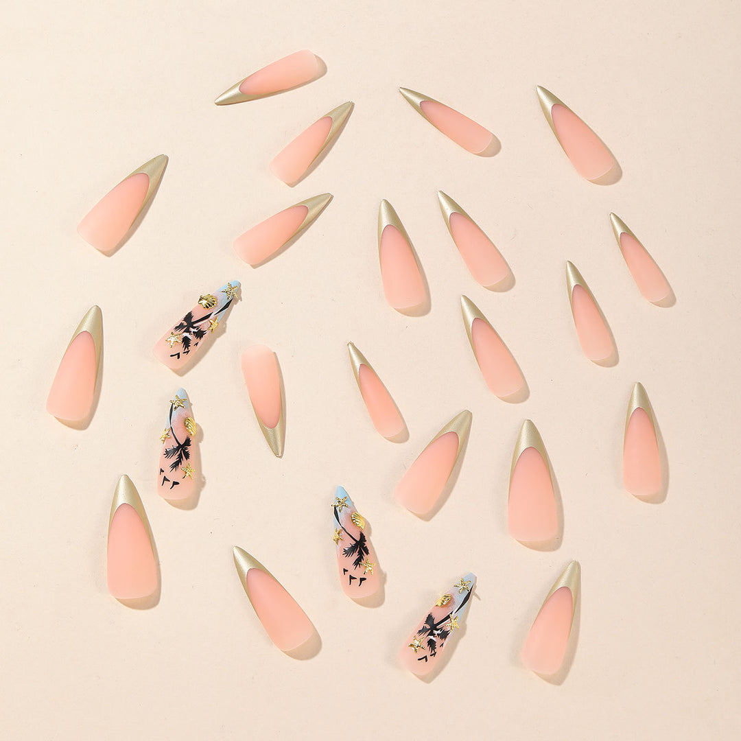Künstlerische Stiletto Nagelkunst Karnz