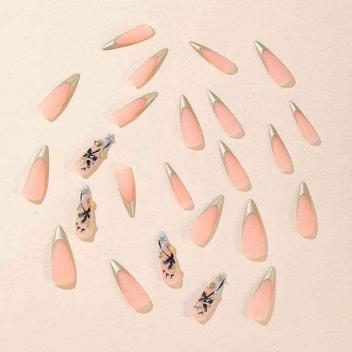 Künstlerische Stiletto Nagelkunst Karnz