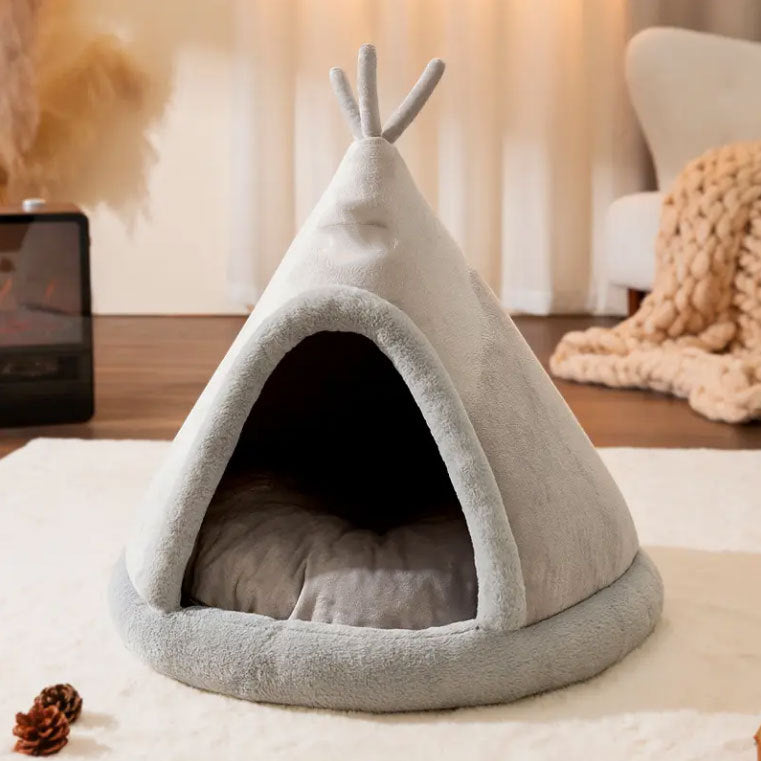 Weiches Plüsch Versteck Hundebett