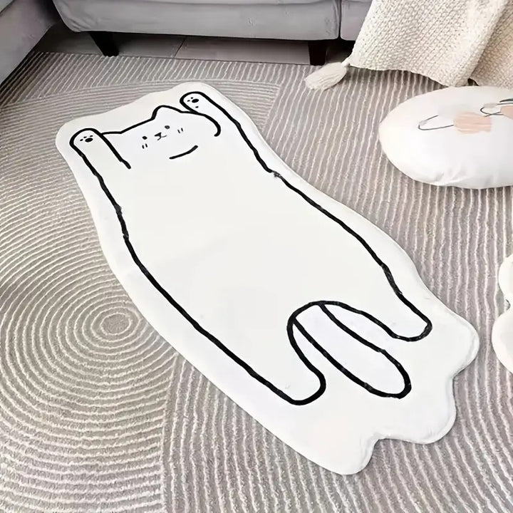 Verspielt Cartoon Katze Teppich