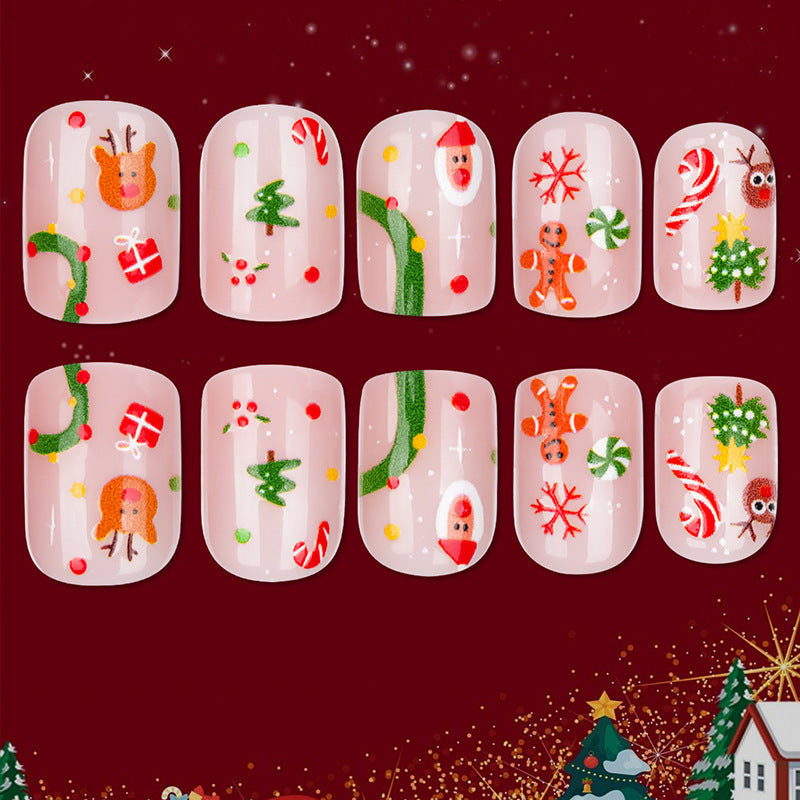Festliches Feiertags-Themen-Nageldesign