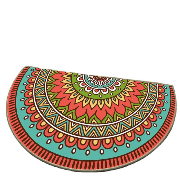 Elegante runde Blumendesign-Innenmatte Karnz