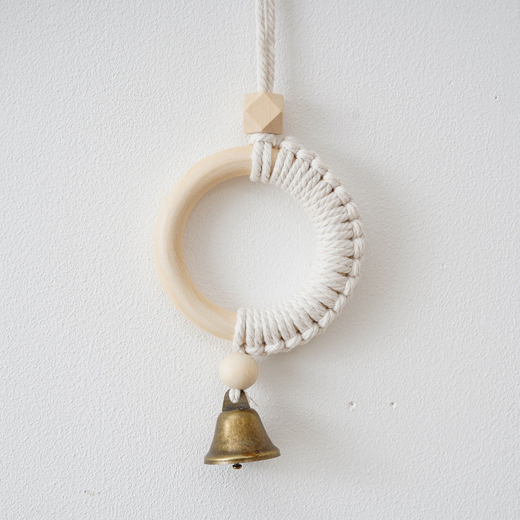 Dekorative Makramee Wandkunst mit Glocken Karnz