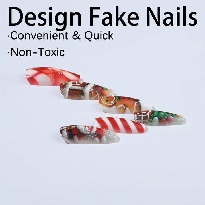 Kreatives Kunstnagelset mit Weihnachtsmotiven Karnz